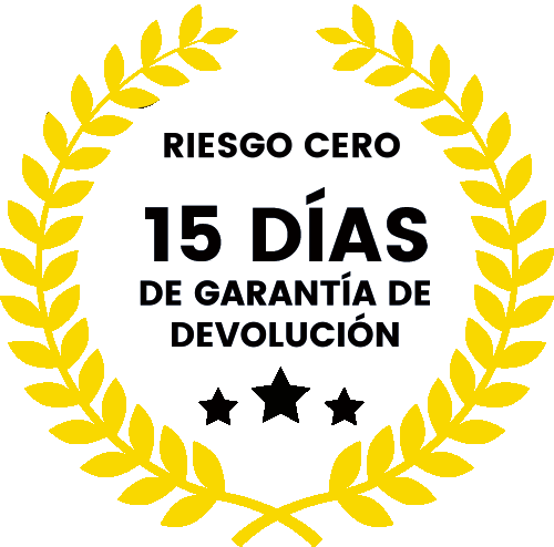 15 días de garantía de devolución